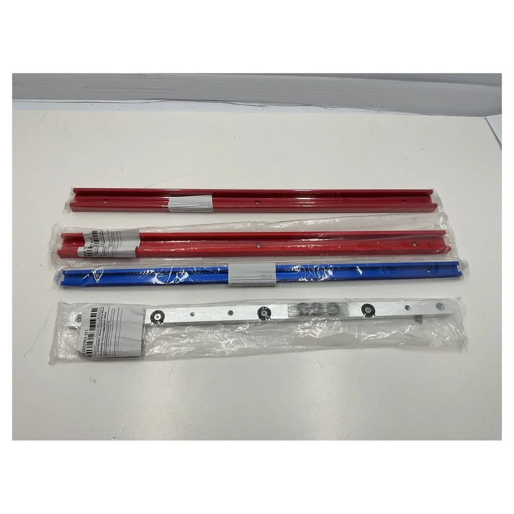 Unbranded‎ 4pc T-Track Set Aluminum 500mm 450mm Red Blue Silver